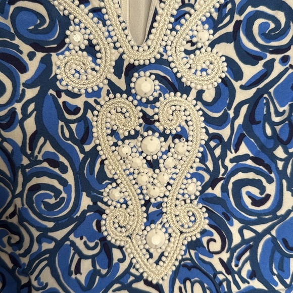 Lilly Pulitzer Julianna Tunic Dress in Indigo Chasing Tail - M - Picture 3 of 8